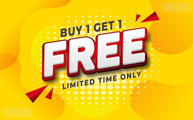 Editable Text Free Sale On Yellow Background