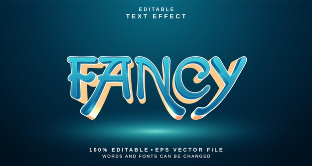 Editable text style effect fancy text style theme