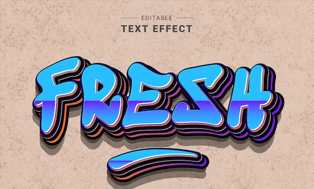 Editable text style effect  graffiti text style theme