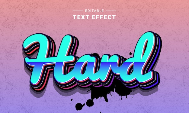 Editable text style effect  graffiti text style theme