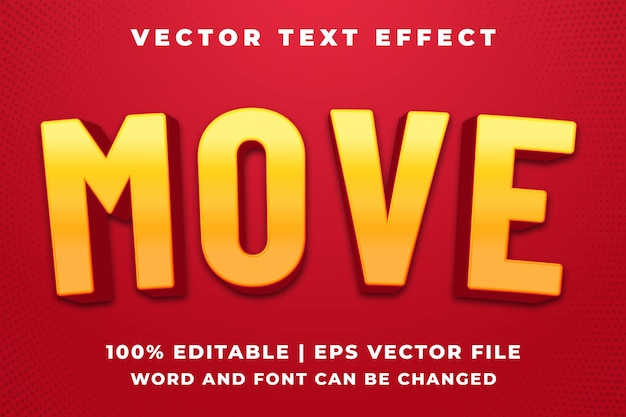 Editable text style effect3d Traditional Cartoon template style premium vector