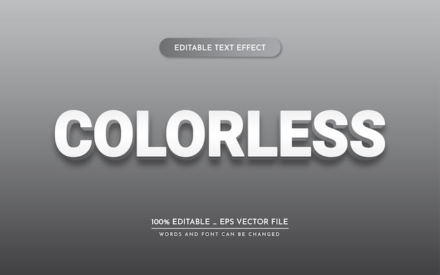 Vector editable text style effect