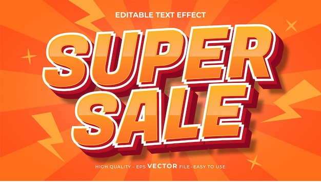 Vector editable text style effect