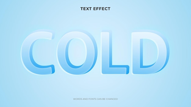 Editable text with ice effect