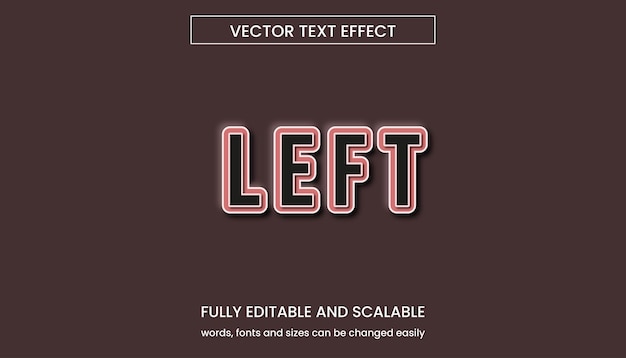 Editable texts effect modern