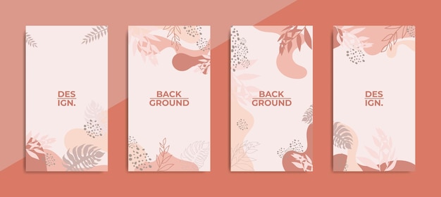 Editable trendy background template for social media