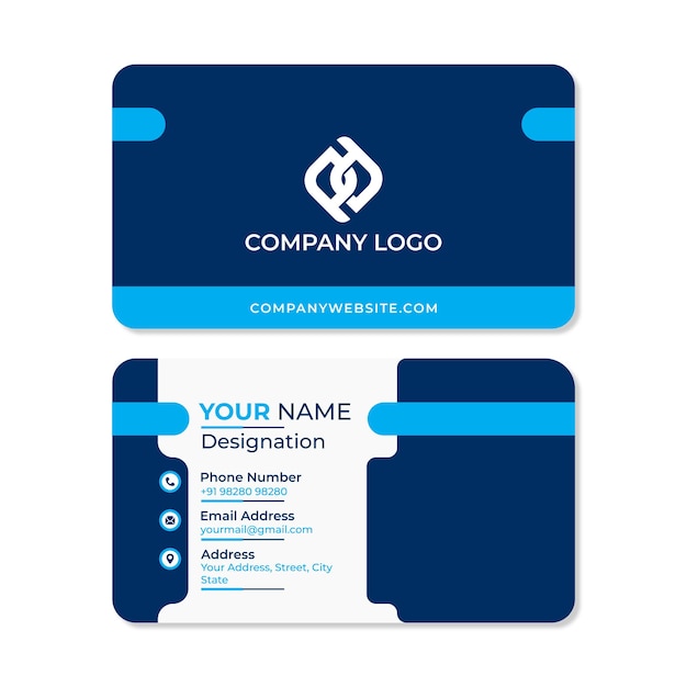 Editable Vector Business Card Template