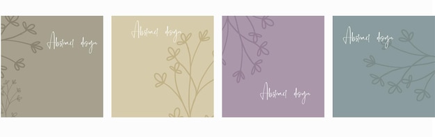 editable vector design frame for social media post and story card cover wedding invitation post