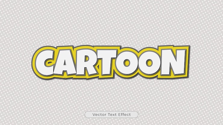 Vector 만화 스타일의 편집 가능한 벡터 텍스트 효과