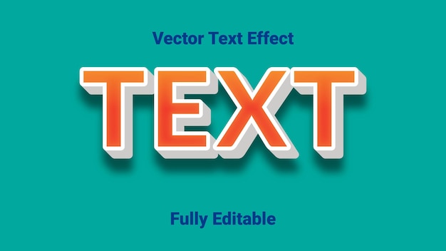 Editable Vector text effect