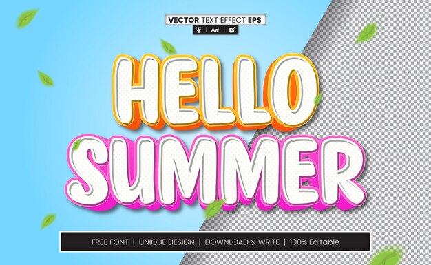 Editable Vector Text effect