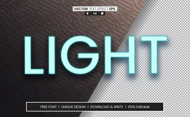 Editable Vector Text effectEditable Vector Text effect