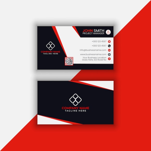 editable visiting card design template