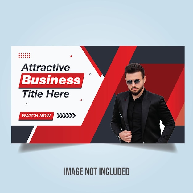 Vector editable youtube thumbnail template design for youtube videos about covid19 or health programme