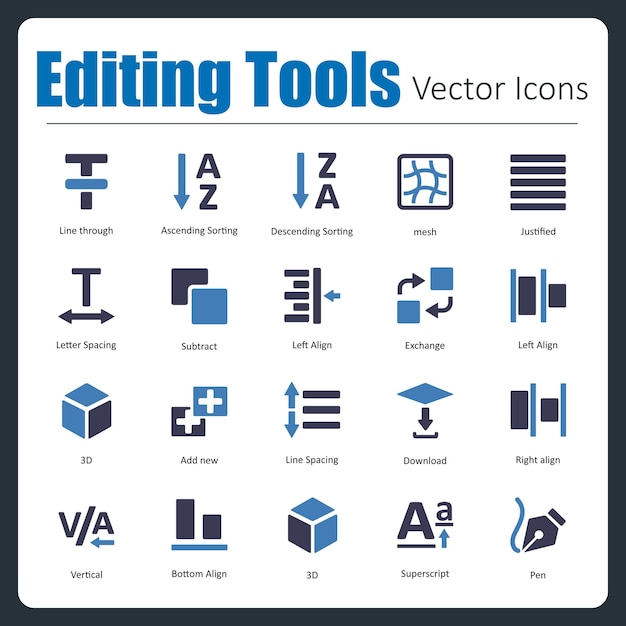 Vector editing tools