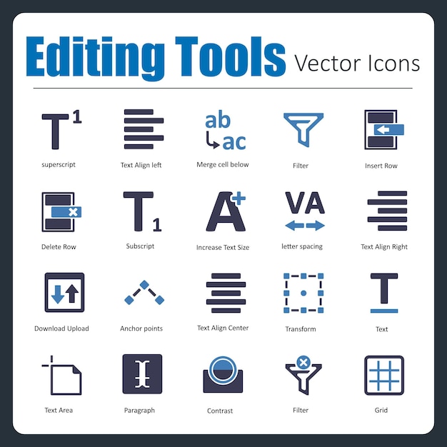 Vector editing tools