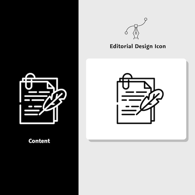 Editorial design icon vector design icon