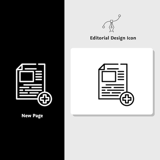 Editorial design icon vector design icon