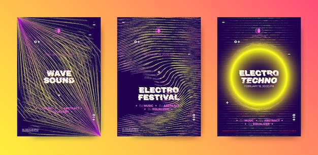 Edm posters set for electronic music festival