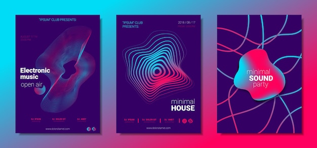 Edm posters set for electronic music festival