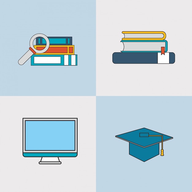 Education and academia related icons image