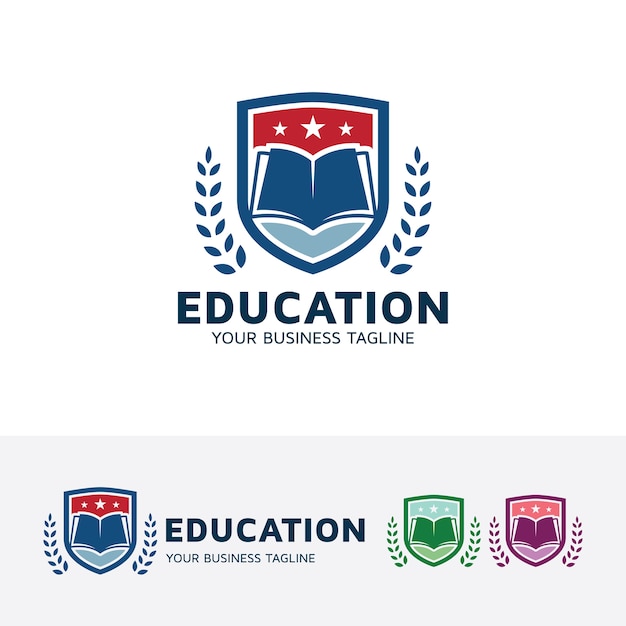 Modello di logo di educazione e accademia