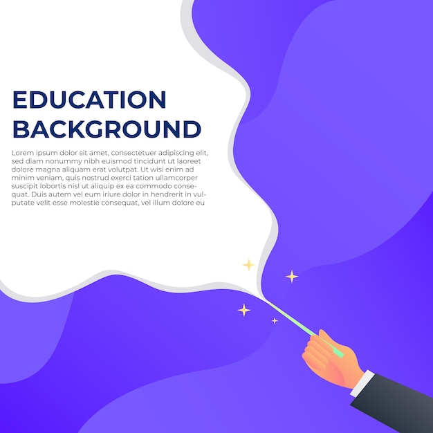 Education background illustration