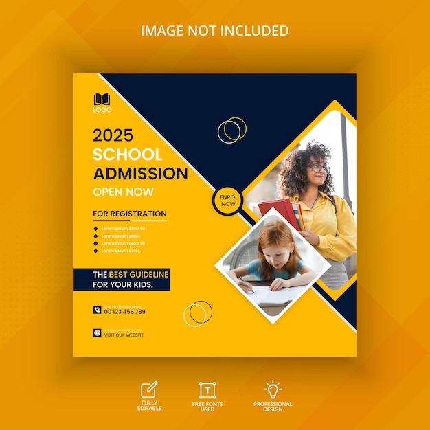 Education banner template design