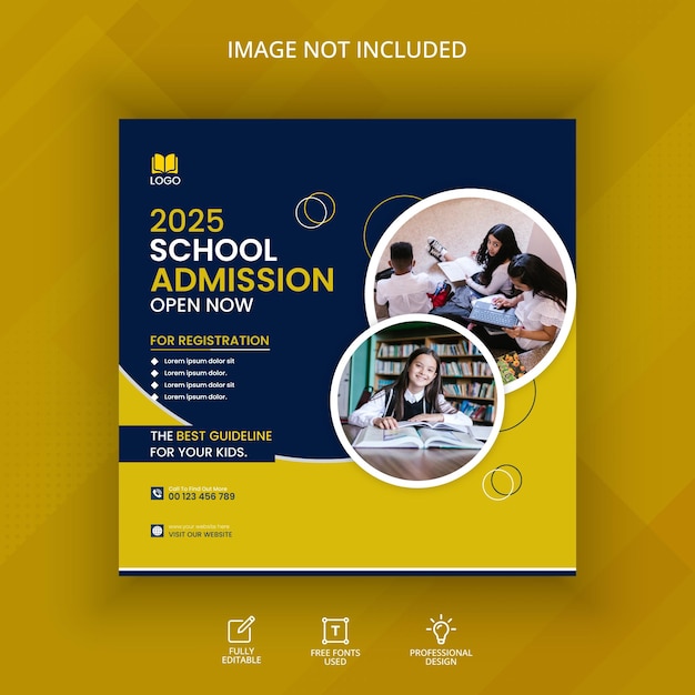 Vector education banner template design.