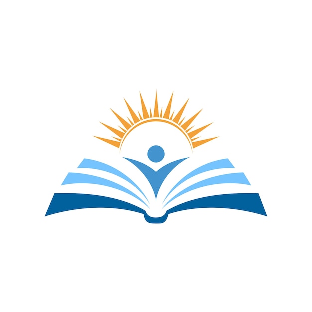 education book vector logo