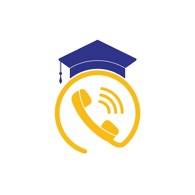 Education Call vector logo design template