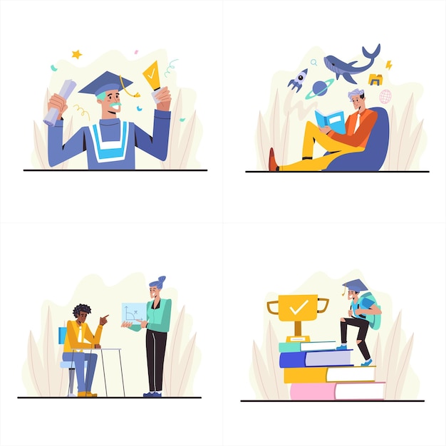 education flat illustration 2