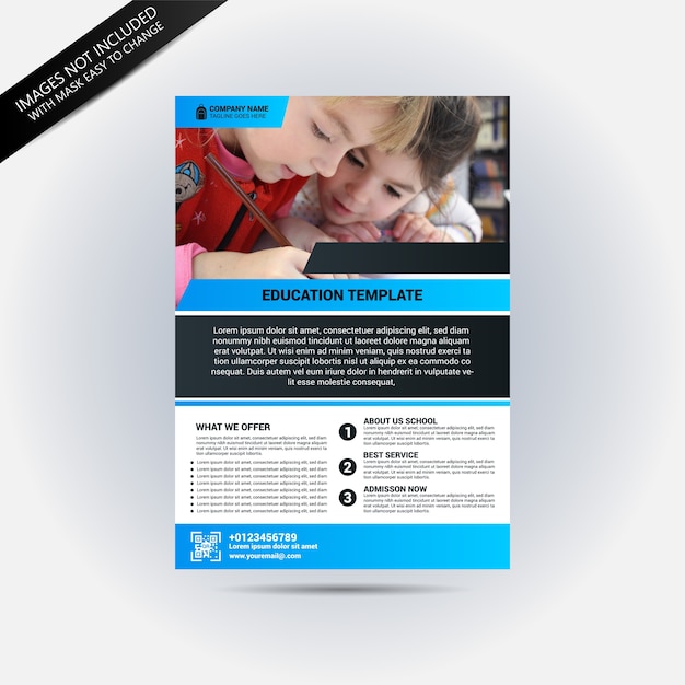 Education flyer template