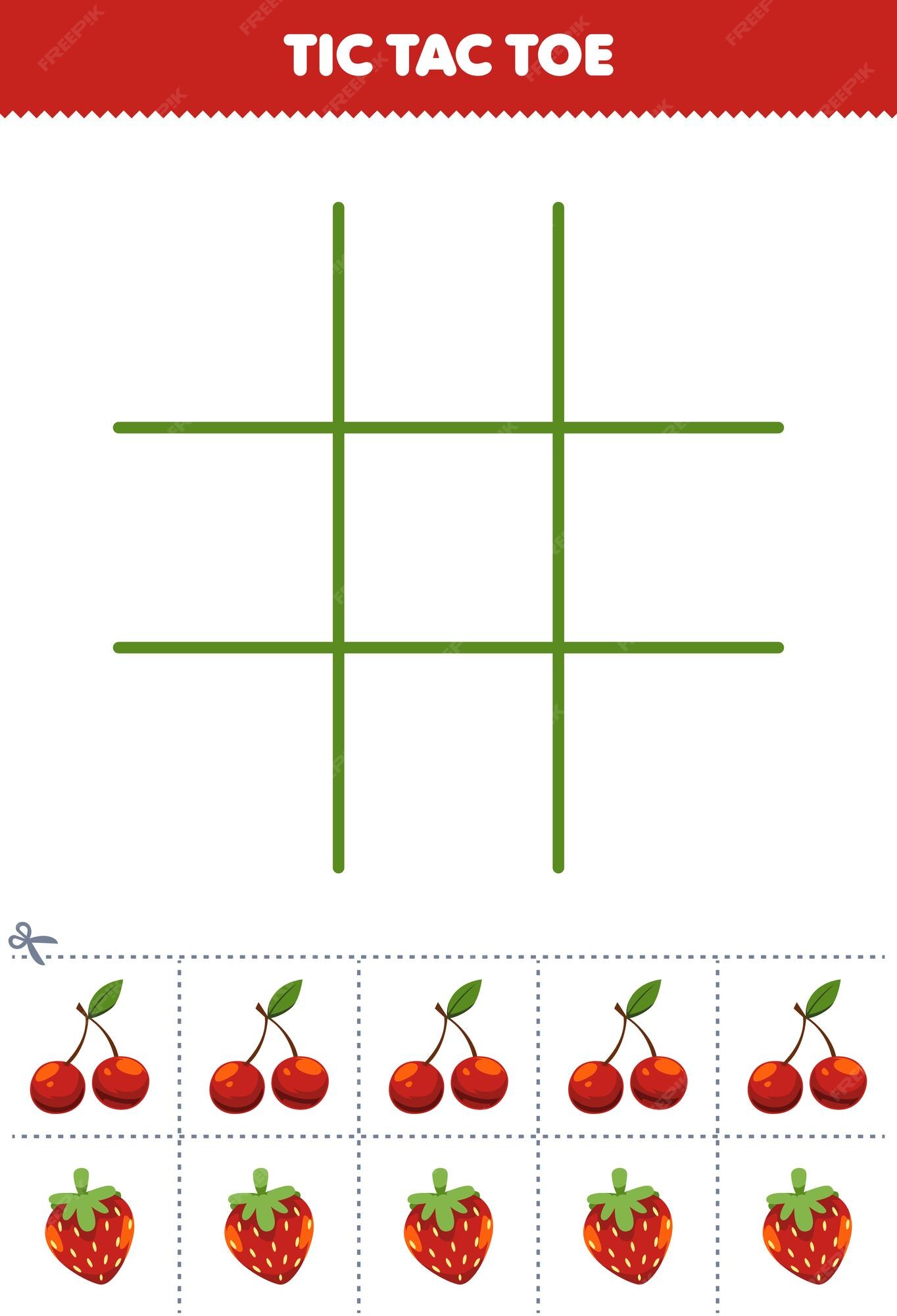 tic tac dedo do pé colori grampo arte para crianças. tic tac dedo do pé jogo.  vermelho e verde colori vetor grampo arte. Diversão desenhar jogo. 19646423  Vetor no Vecteezy