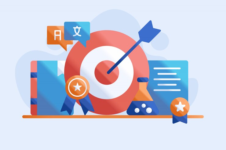 Vector education goal illustration flat