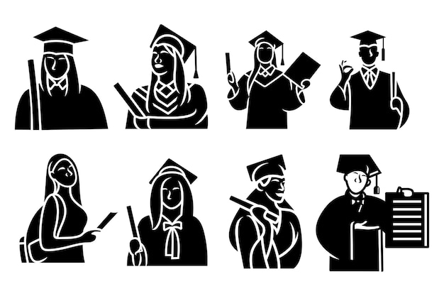 Education and graduation logo design