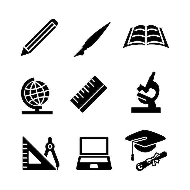 Vector education icon template