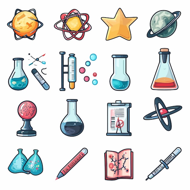 Vector education icons set