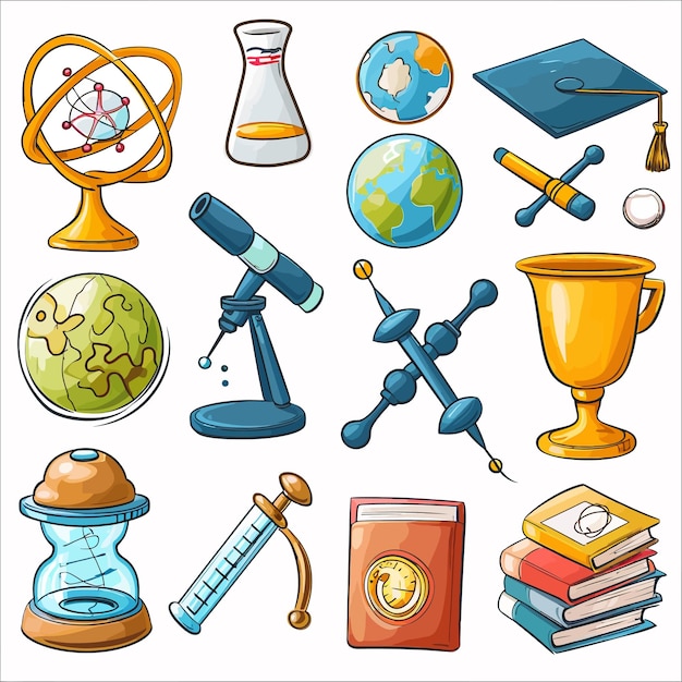 Vector education icons set