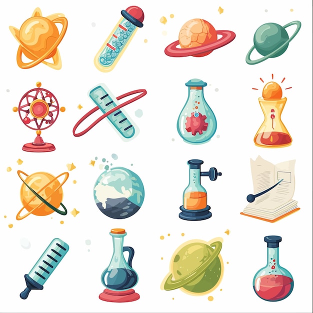 Education icons set