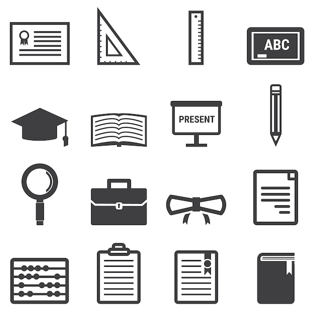 Vector education icons