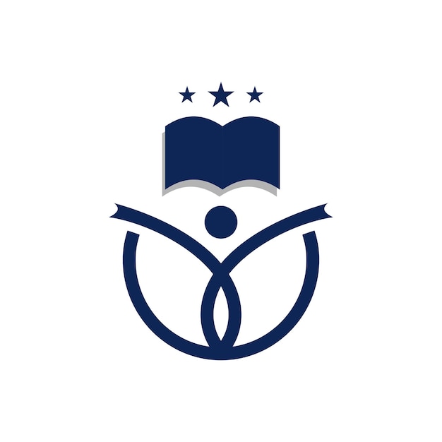 Vector education logo design icon element with modern creative concept
