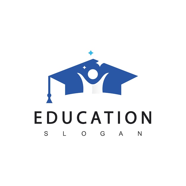 Illustrazione di vettore del modello di progettazione di logo di istruzione