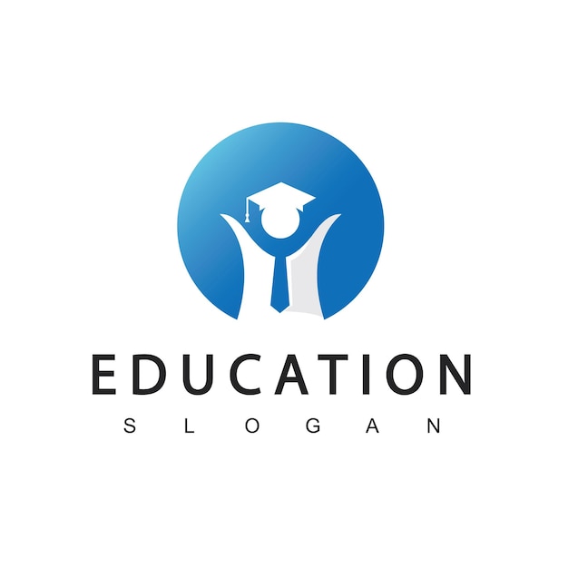 Vector education logo design template vector illustration