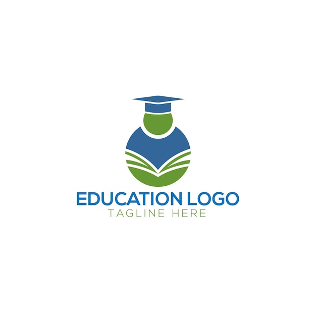 Education Logo online class concept computer humaneducation logo university logo vector