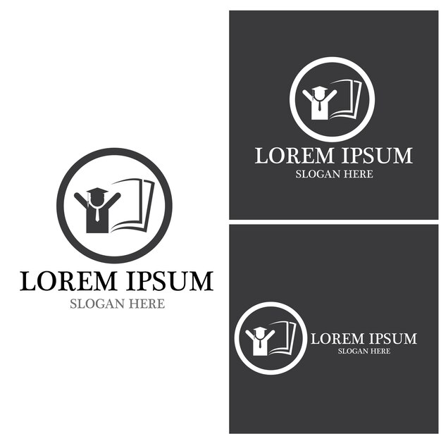 education logo template vector