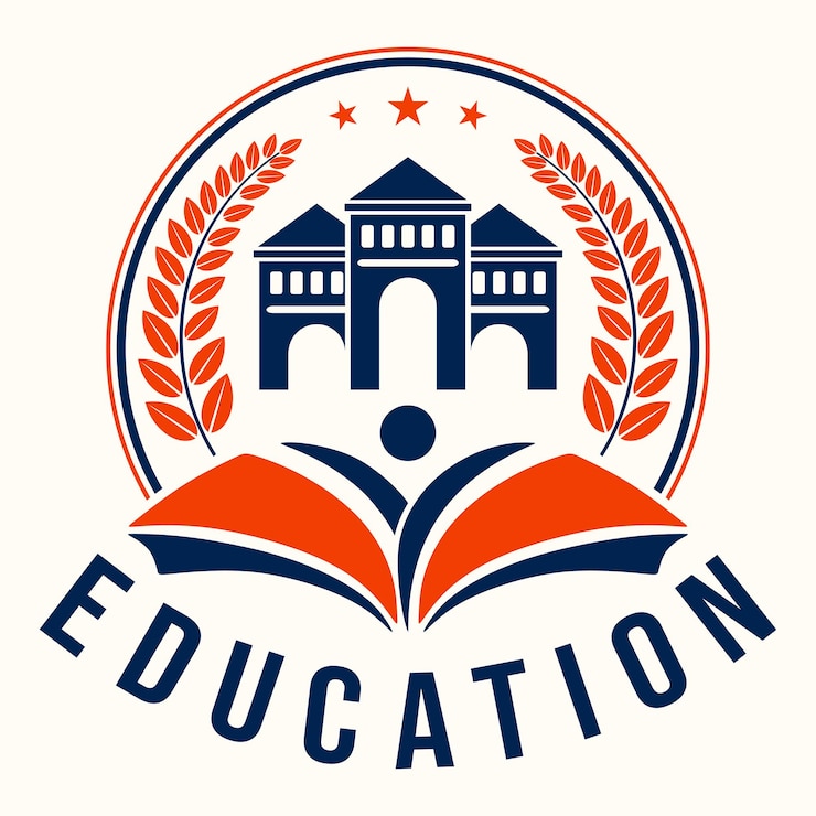 Vector education logo for universities and colleges
