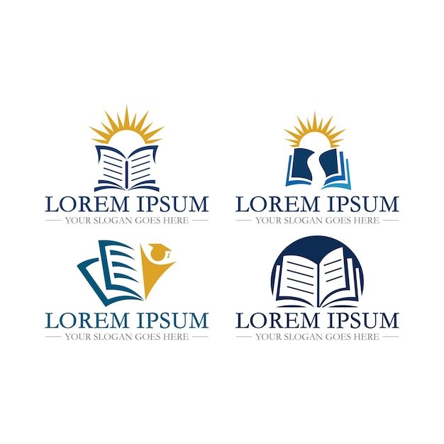 Istruzione logo vettore del logo dell'università