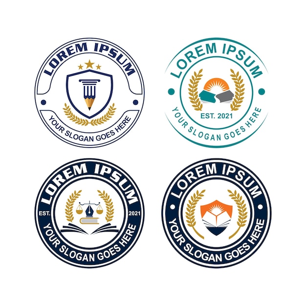 Education logo university logo vector