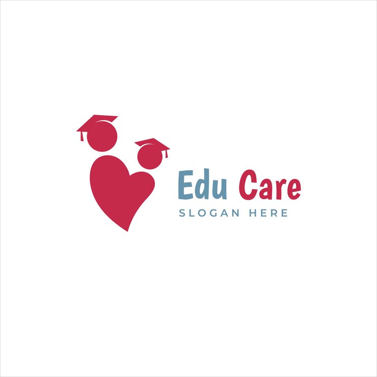 education logo with abstract style and human element